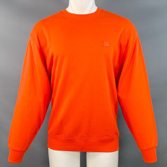 ACNE STUDIOS Size S Orange Cotton Oversized Sweatshirt - Picture 1 of 7